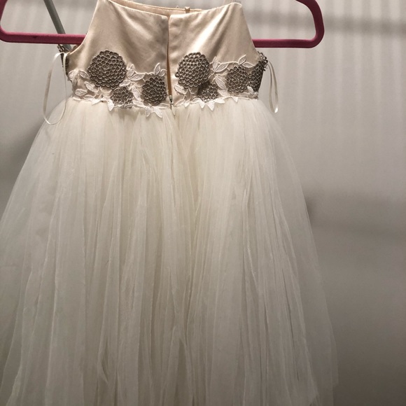 Hand made flower girl tulle dress - Picture 3 of 4